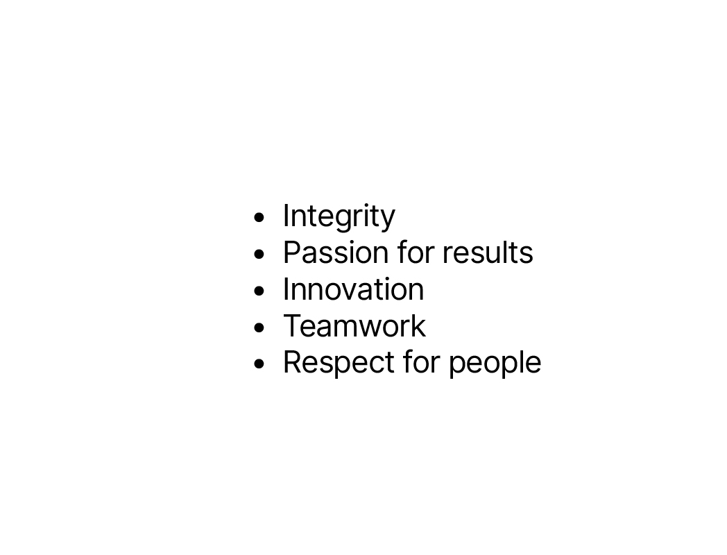 values